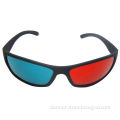 3D Glasses with Plastic Material, Light and Convienet, Available in Blue and Red Lens